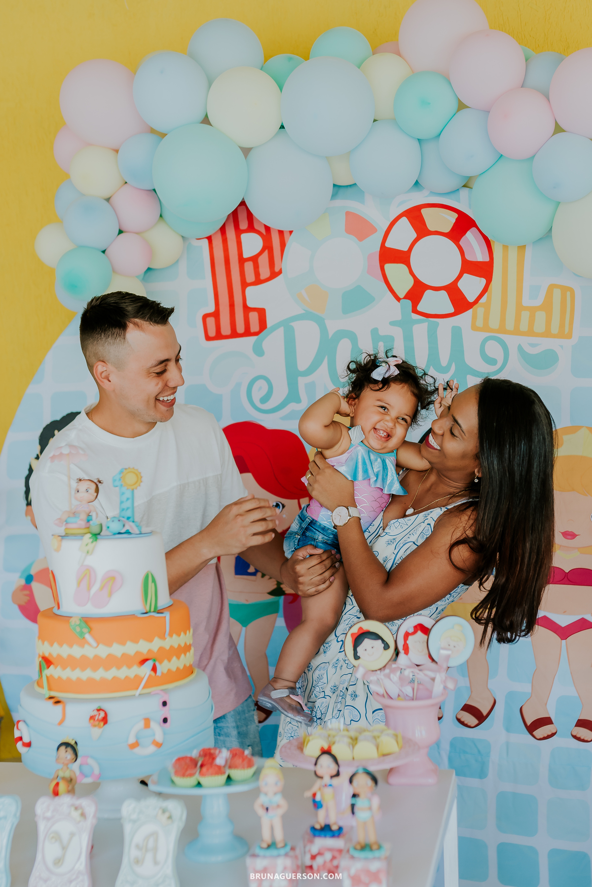 fotografia festa infantil Rio de Janeiro pool party 1 ano 