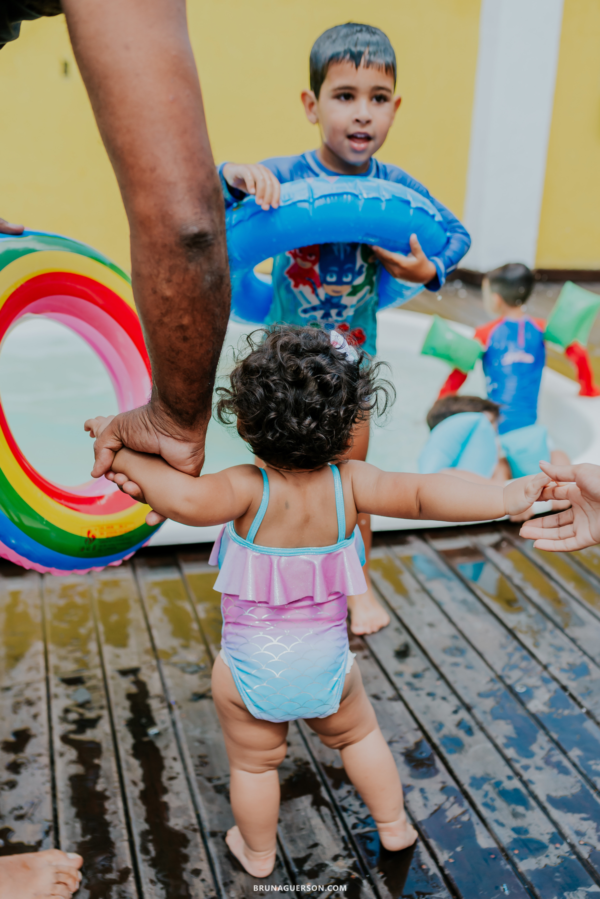 fotografia festa infantil Rio de Janeiro pool party 1 ano 