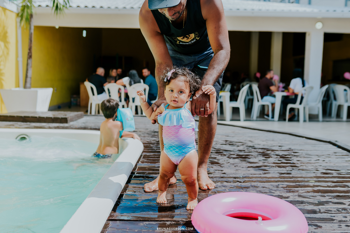 fotografia festa infantil Rio de Janeiro pool party 1 ano 