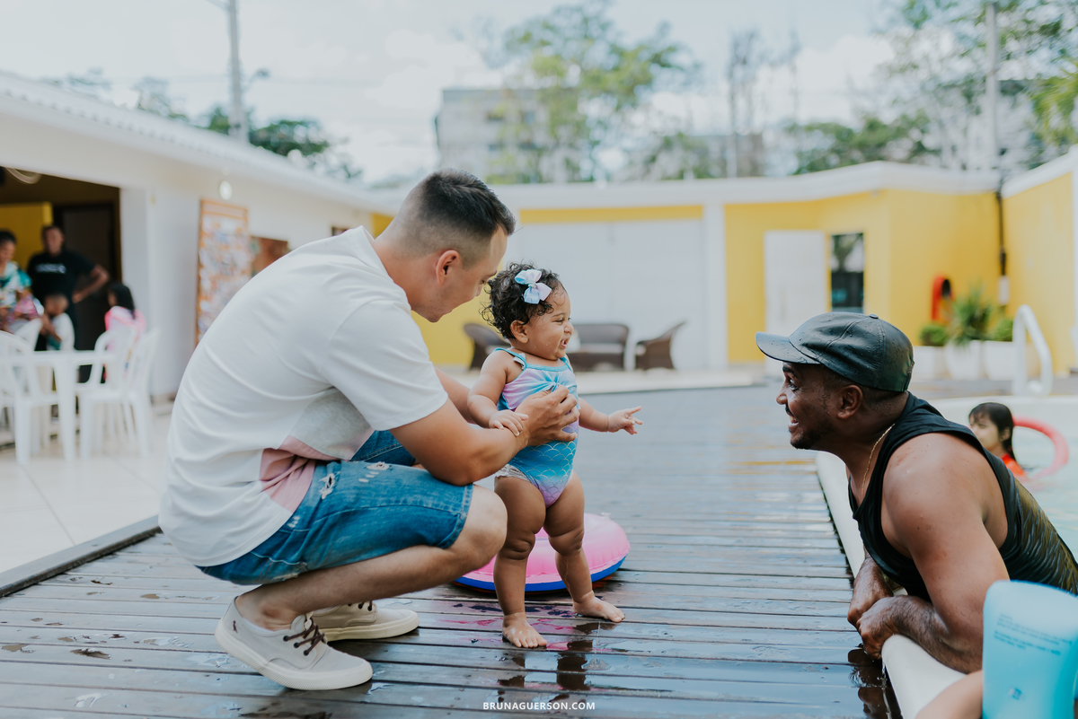 fotografia festa infantil Rio de Janeiro pool party 1 ano 