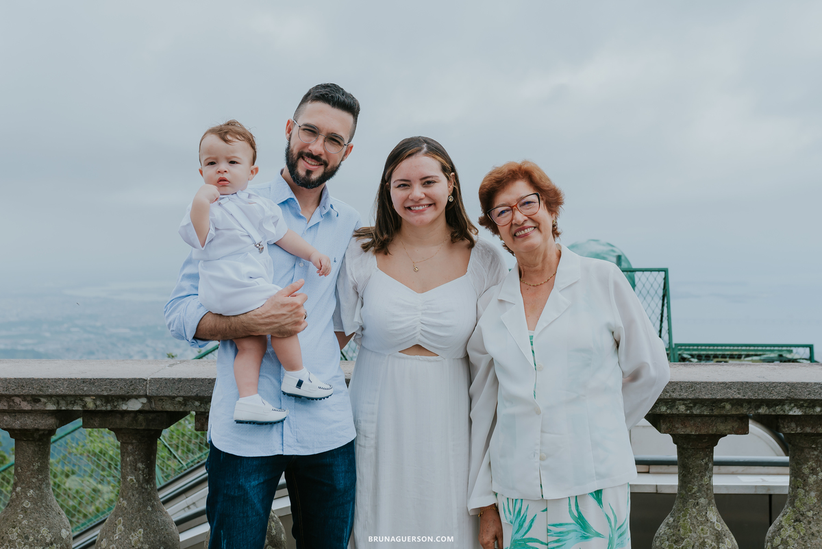 fotografia batizado Cristo Redentor Rio de Janeiro fotografa familia corcovado rj 
