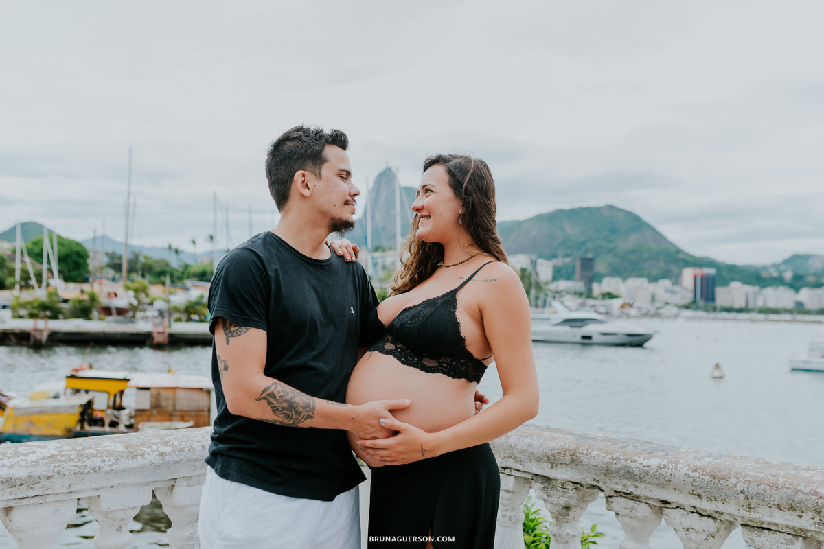fotografia ensaio gestante externo rio de janeiro urca praia vermelha