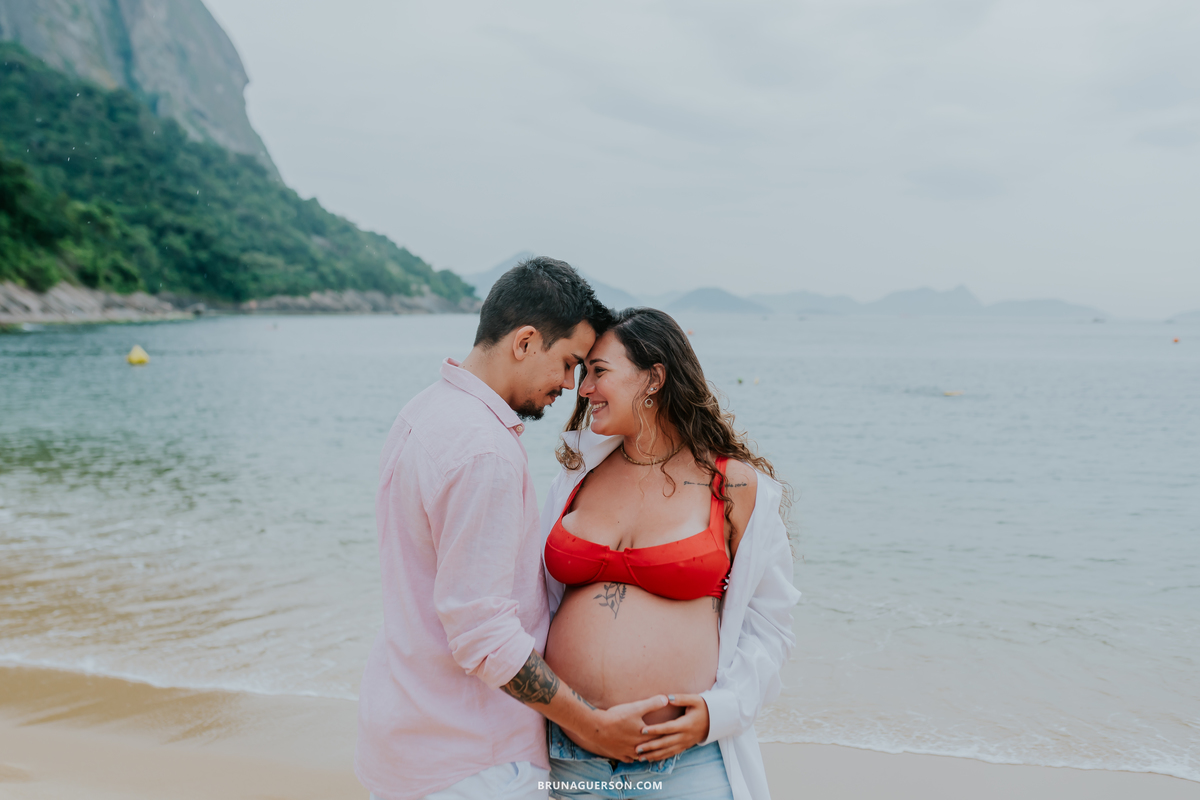 fotografia ensaio gestante externo rio de janeiro urca praia vermelha