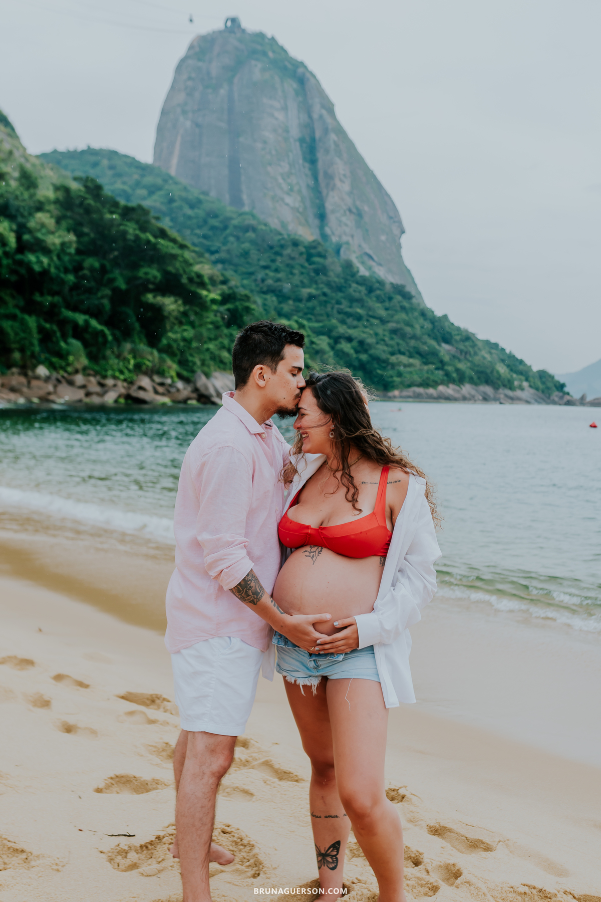 fotografia ensaio gestante externo rio de janeiro urca praia vermelha