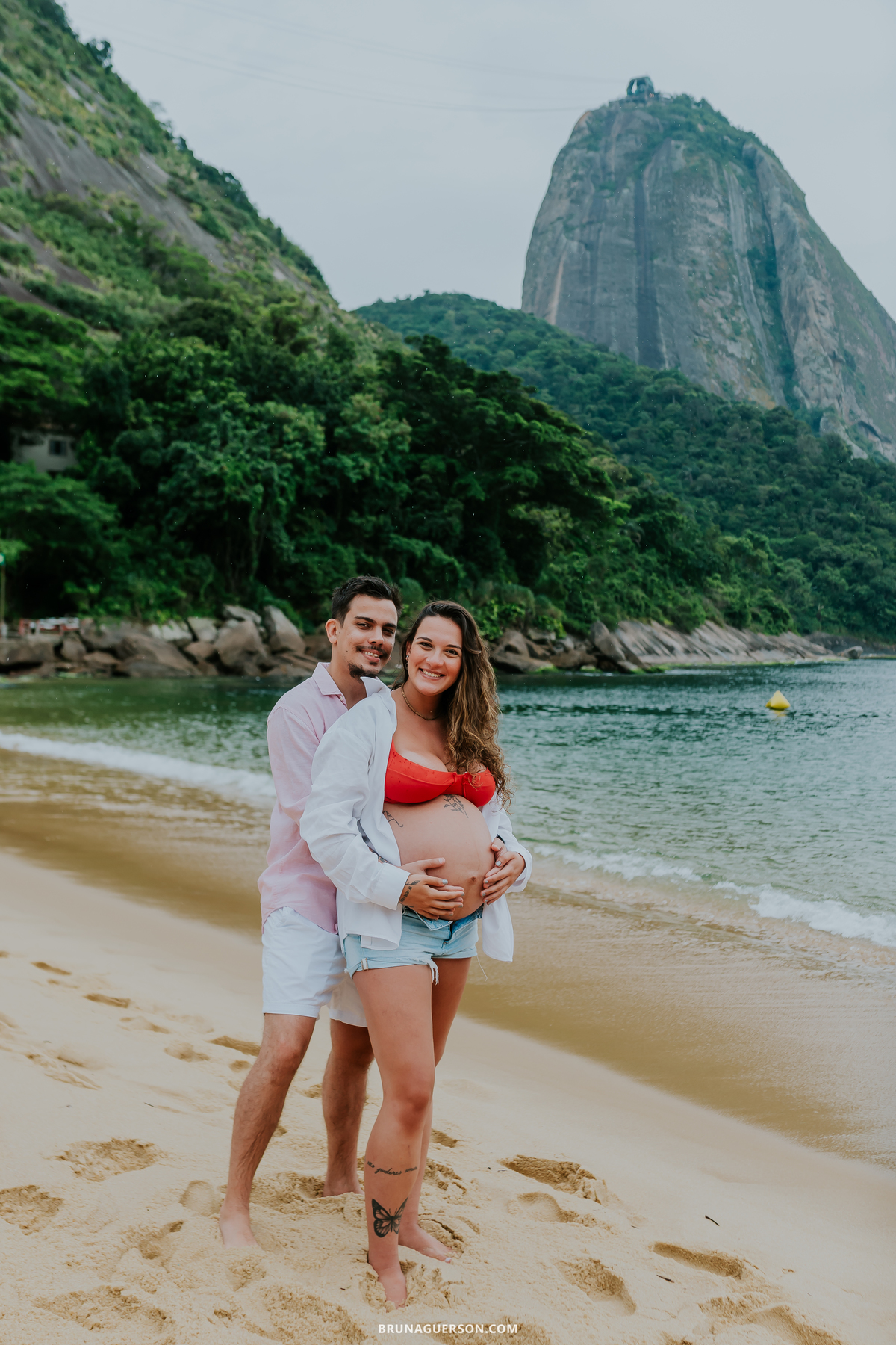 fotografia ensaio gestante externo rio de janeiro urca praia vermelha