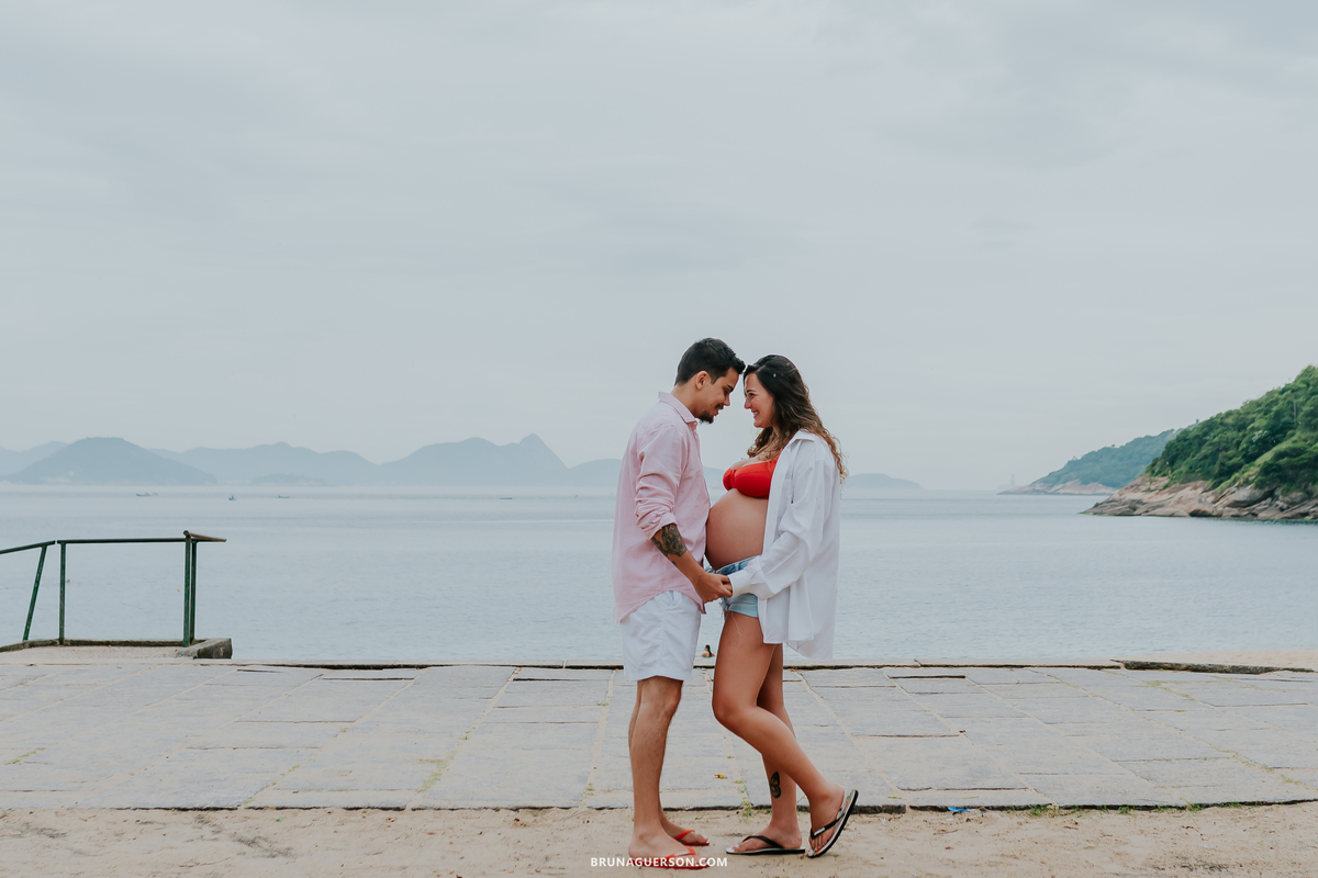 fotografia ensaio gestante externo rio de janeiro urca praia vermelha