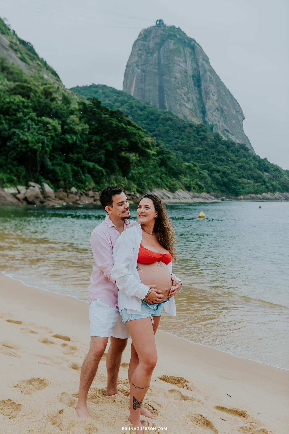 fotografia ensaio gestante externo rio de janeiro urca praia vermelha