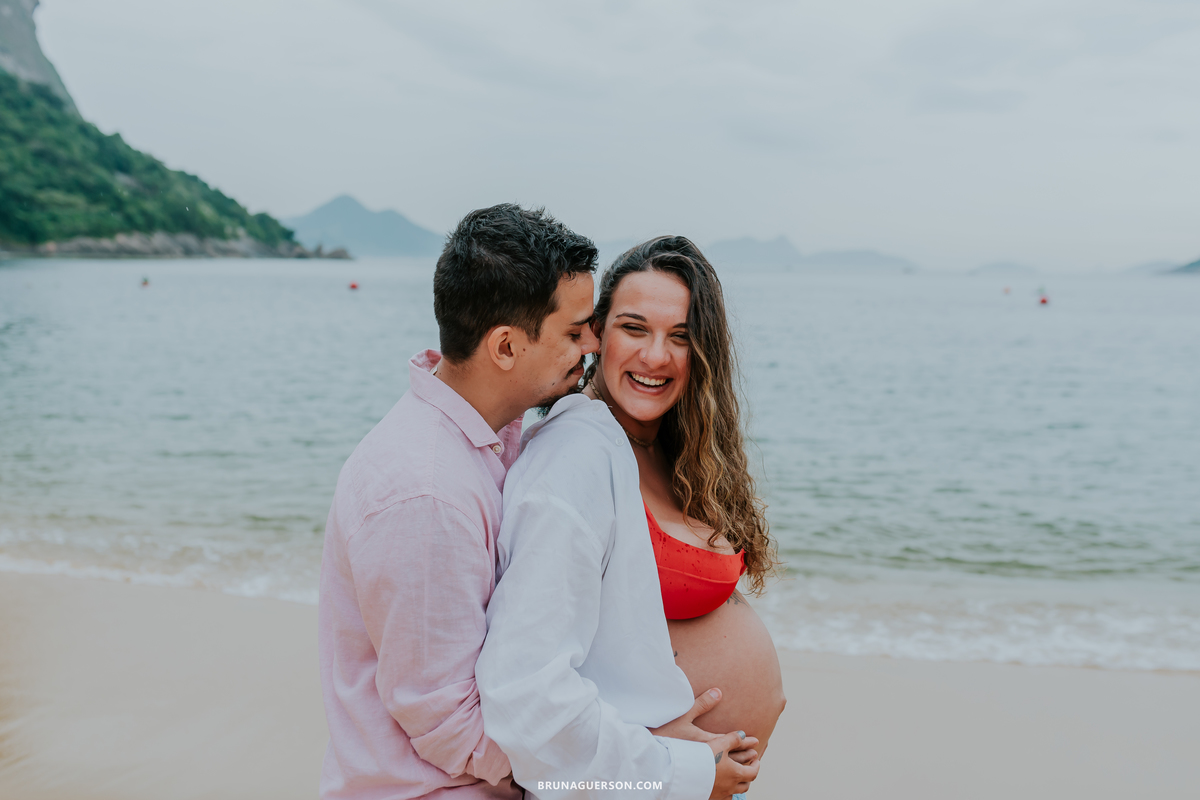 fotografia ensaio gestante externo rio de janeiro urca praia vermelha
