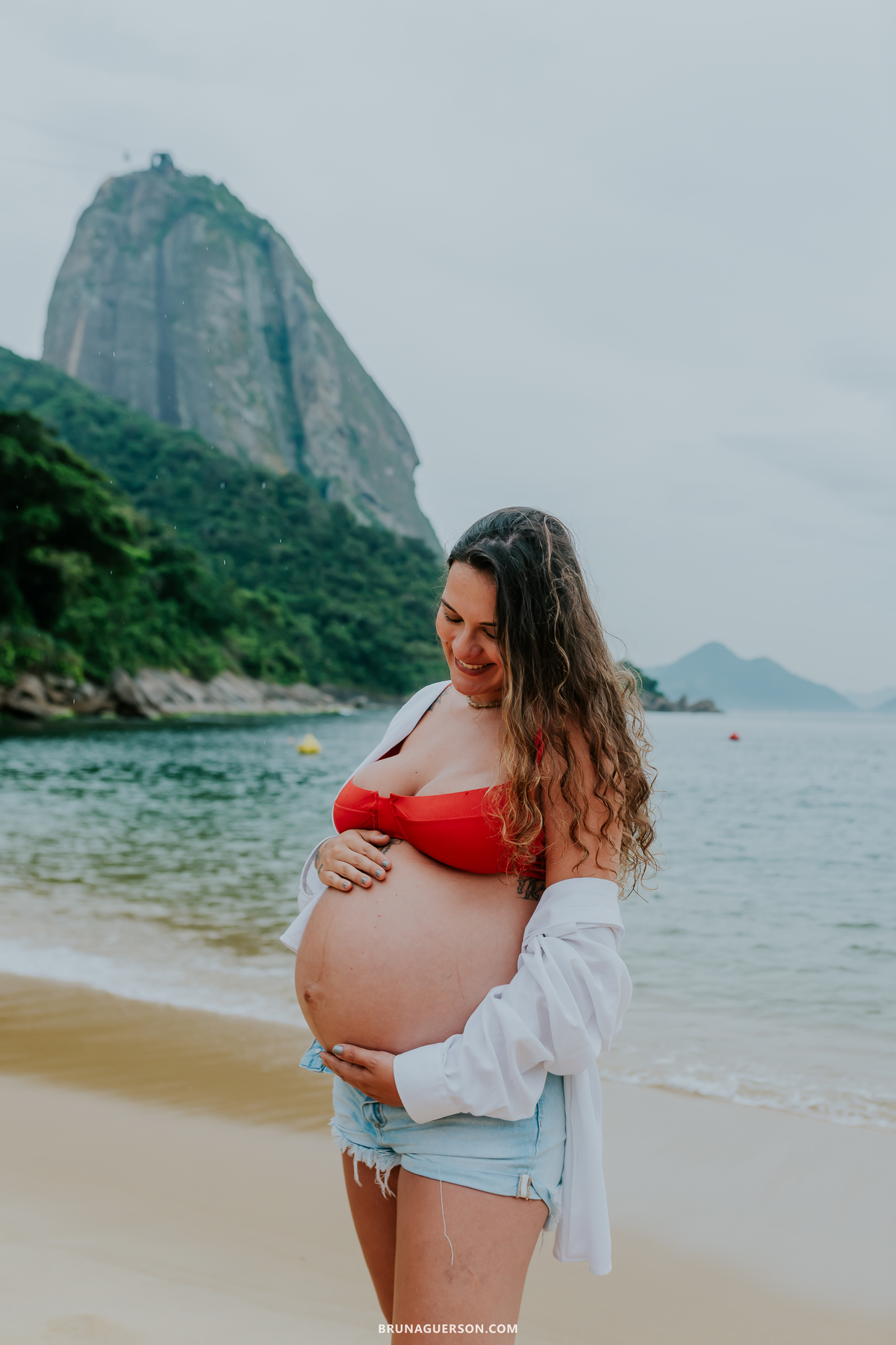 fotografia ensaio gestante externo rio de janeiro urca praia vermelha