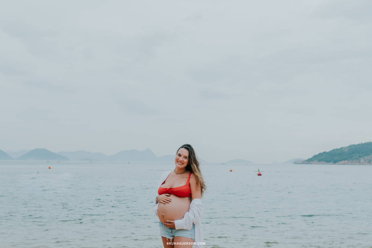 fotografia ensaio gestante externo rio de janeiro urca praia vermelha