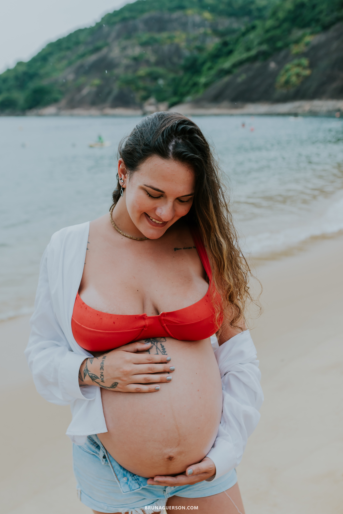 fotografia ensaio gestante externo rio de janeiro urca praia vermelha