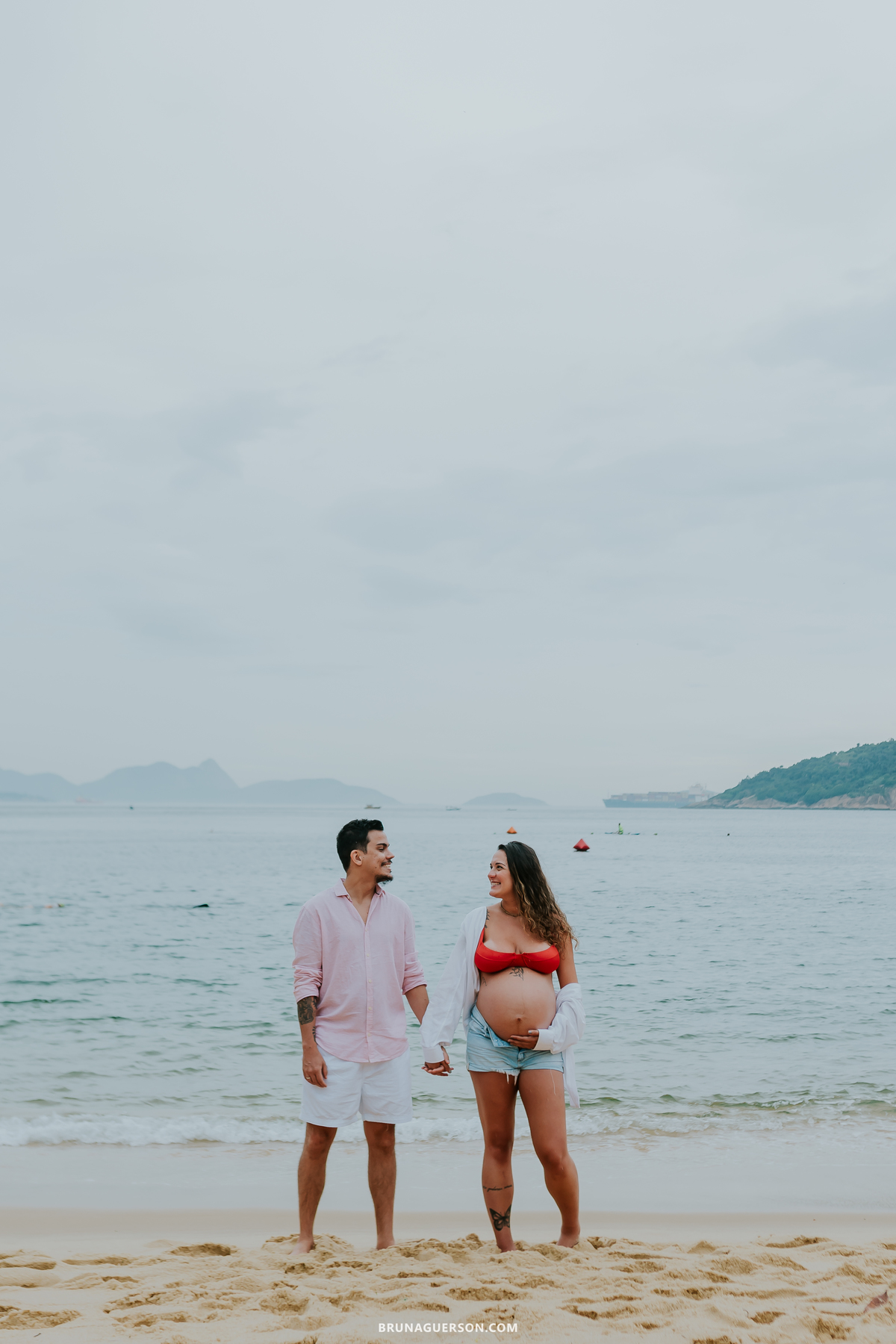 fotografia ensaio gestante externo rio de janeiro urca praia vermelha