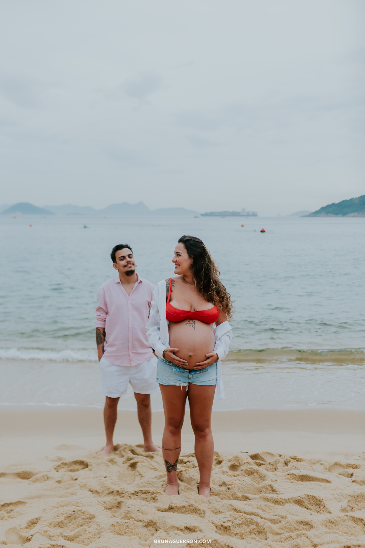 fotografia ensaio gestante externo rio de janeiro urca praia vermelha