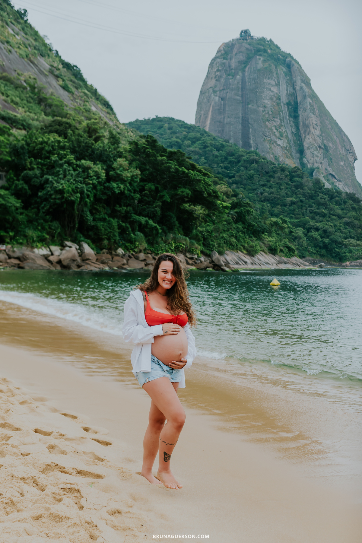 fotografia ensaio gestante externo rio de janeiro urca praia vermelha
