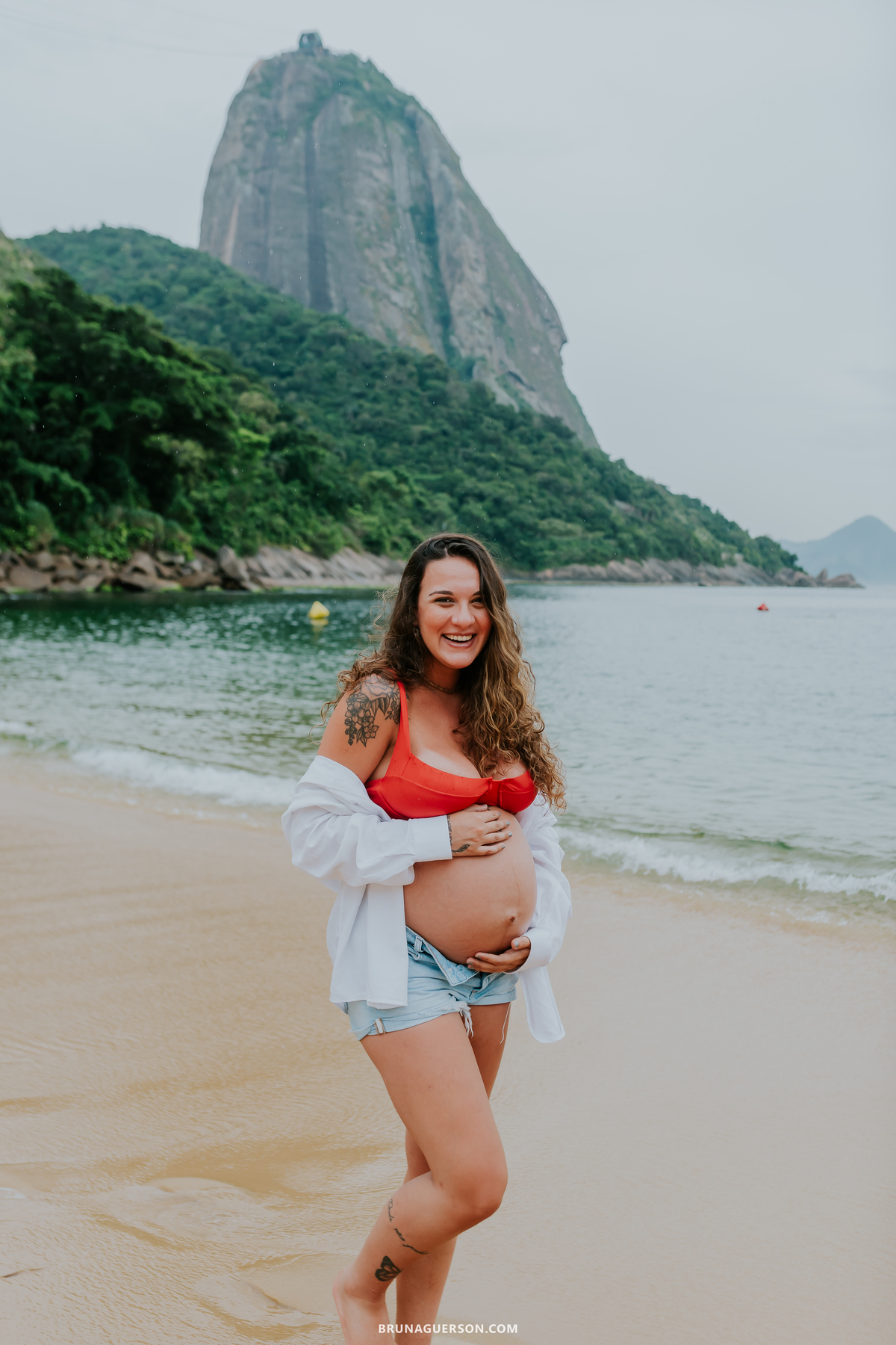 fotografia ensaio gestante externo rio de janeiro urca praia vermelha
