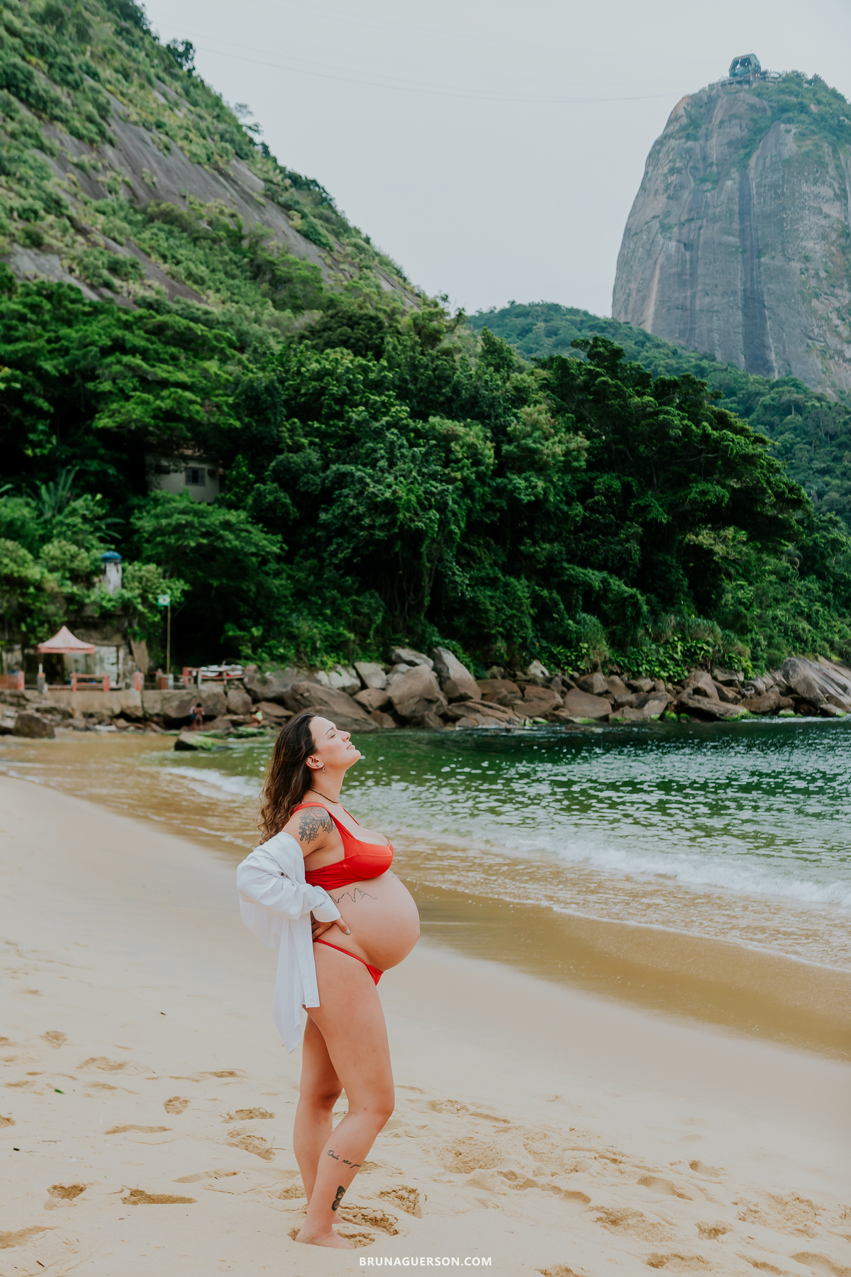 fotografia ensaio gestante externo rio de janeiro urca praia vermelha
