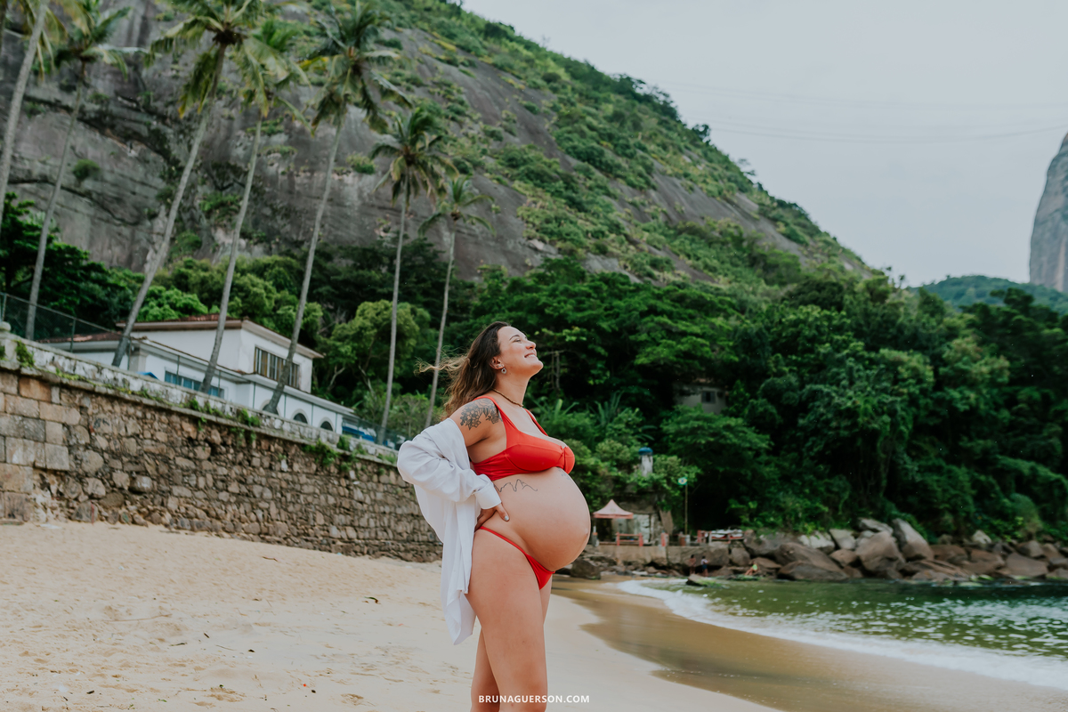 fotografia ensaio gestante externo rio de janeiro urca praia vermelha