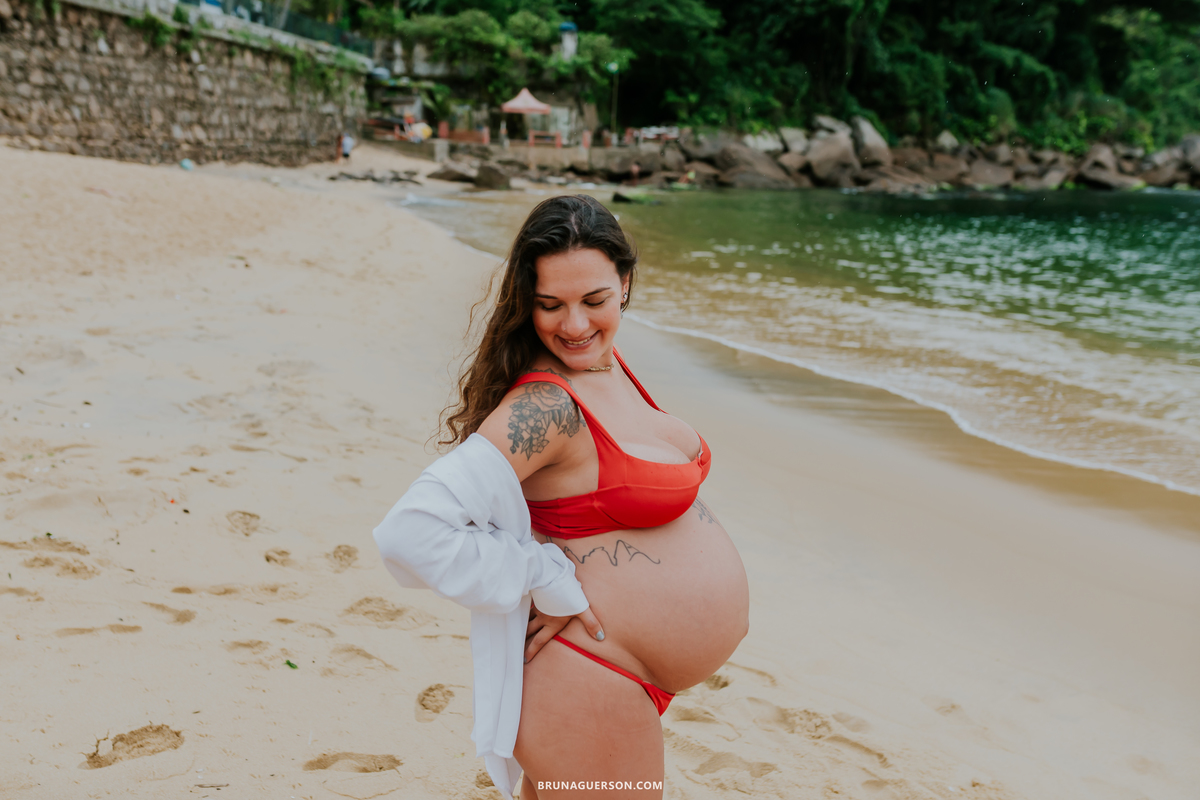 fotografia ensaio gestante externo rio de janeiro urca praia vermelha