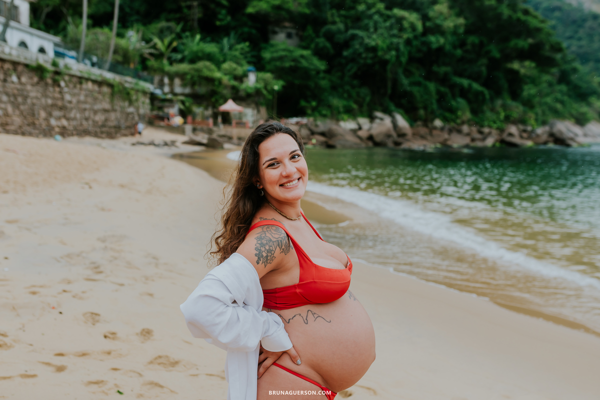 fotografia ensaio gestante externo rio de janeiro urca praia vermelha