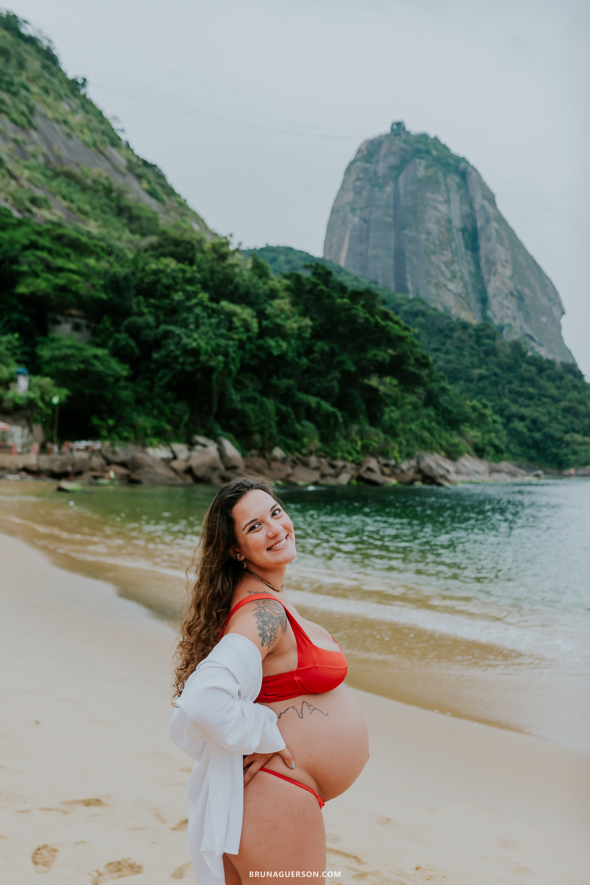 fotografia ensaio gestante externo rio de janeiro urca praia vermelha