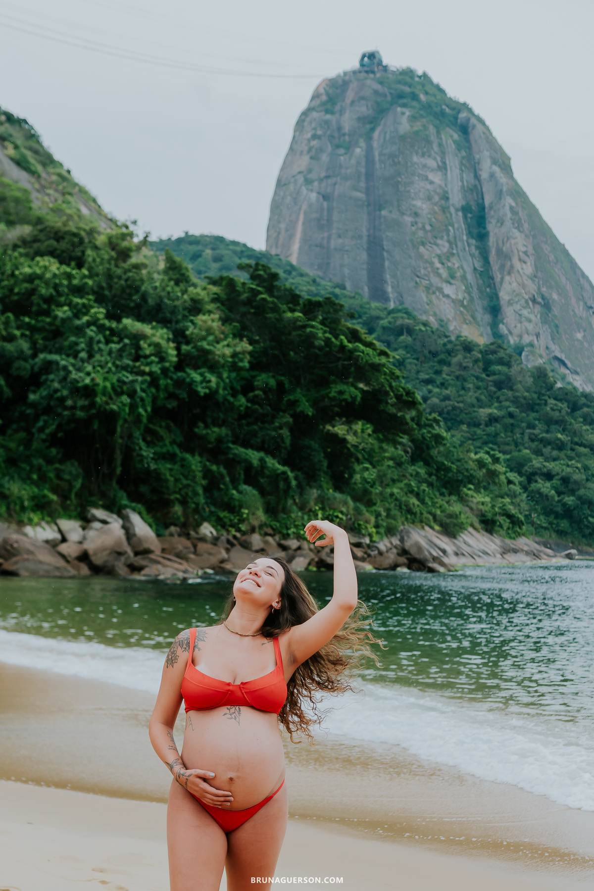 fotografia ensaio gestante externo rio de janeiro urca praia vermelha