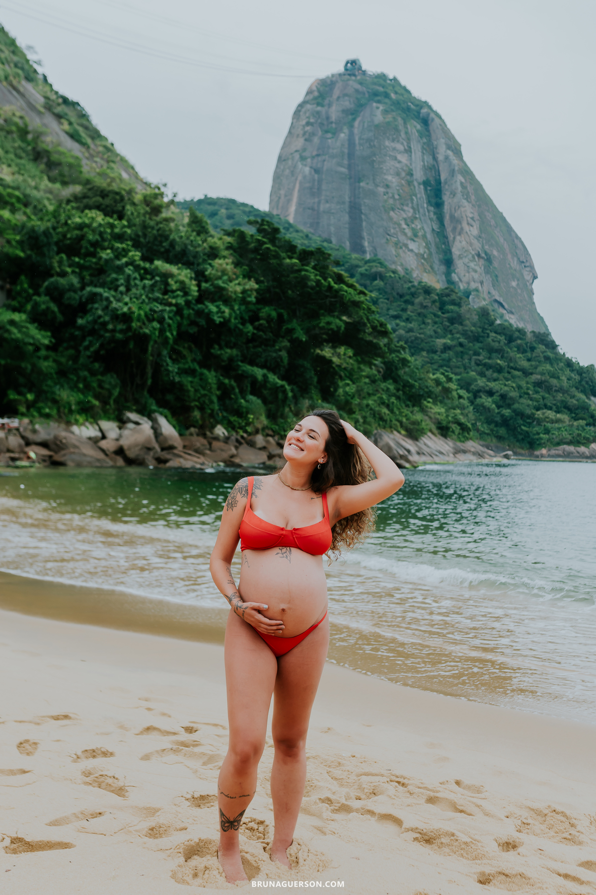 fotografia ensaio gestante externo rio de janeiro urca praia vermelha