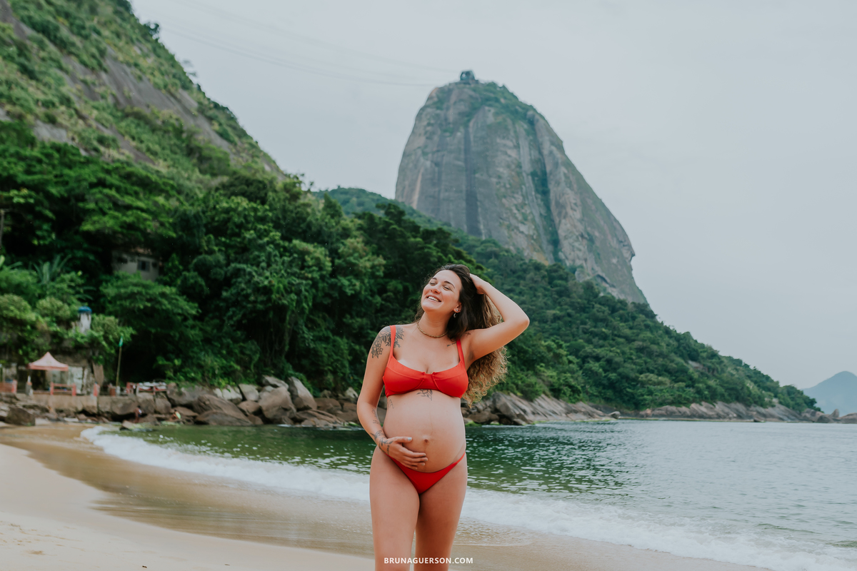 fotografia ensaio gestante externo rio de janeiro urca praia vermelha