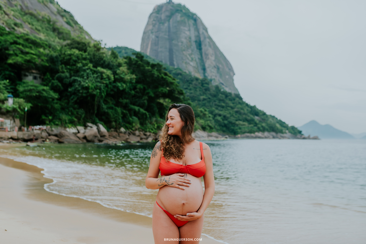 fotografia ensaio gestante externo rio de janeiro urca praia vermelha