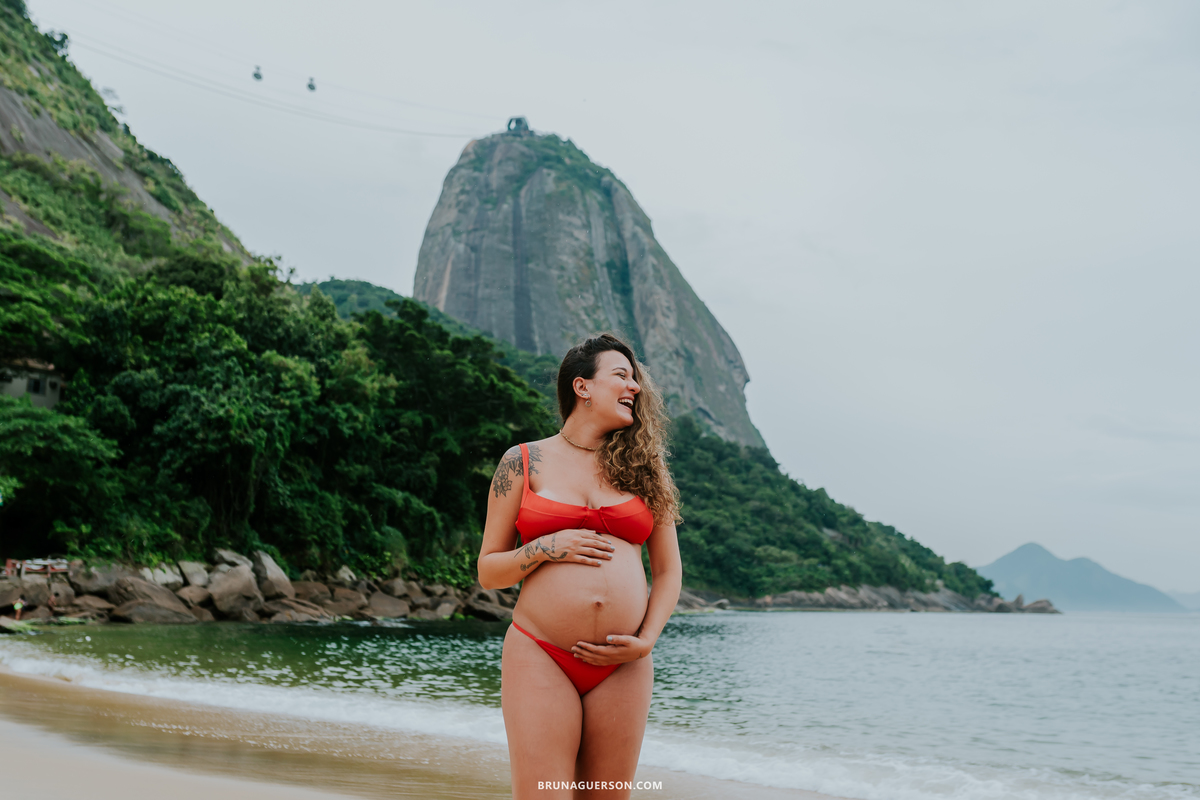 fotografia ensaio gestante externo rio de janeiro urca praia vermelha