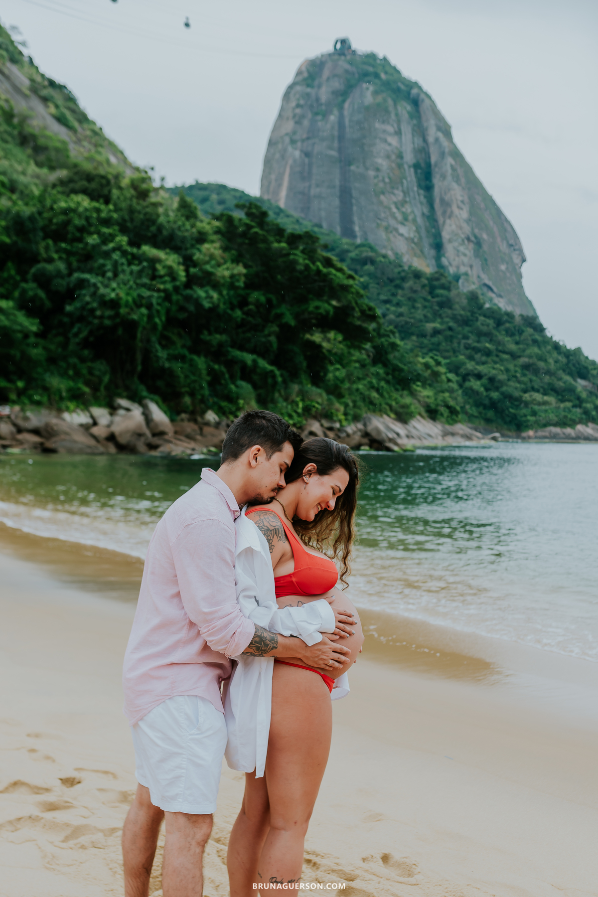 fotografia ensaio gestante externo rio de janeiro urca praia vermelha