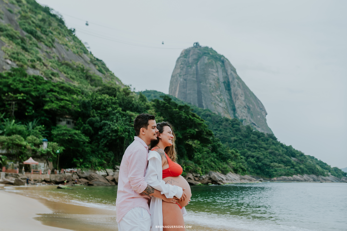fotografia ensaio gestante externo rio de janeiro urca praia vermelha