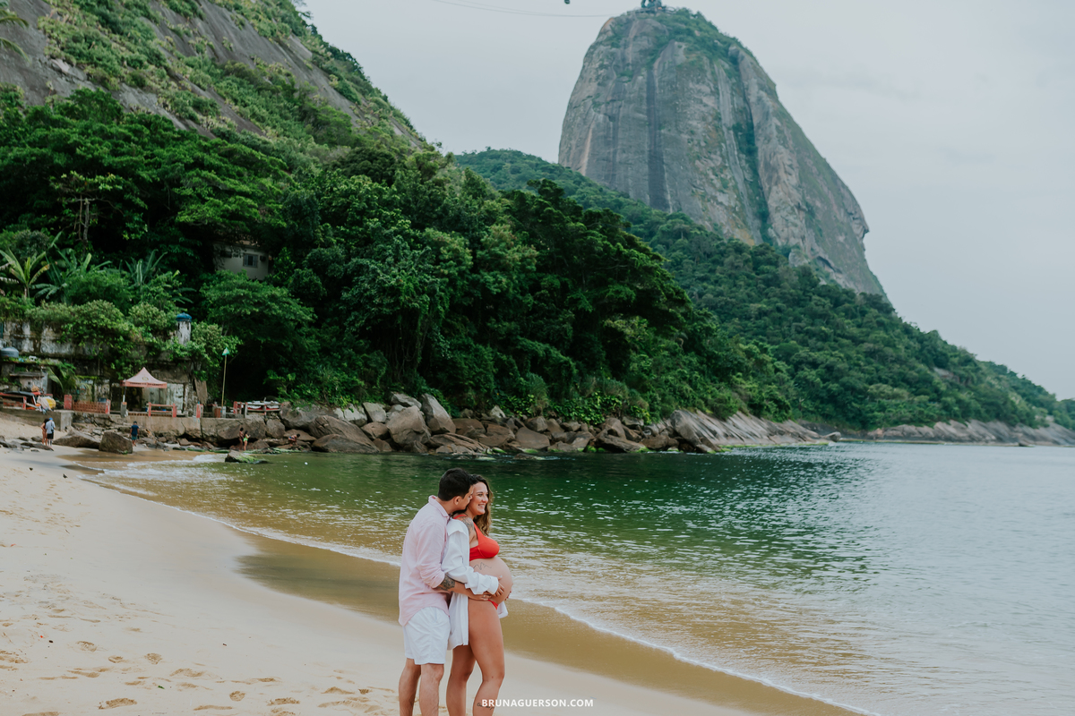 fotografia ensaio gestante externo rio de janeiro urca praia vermelha
