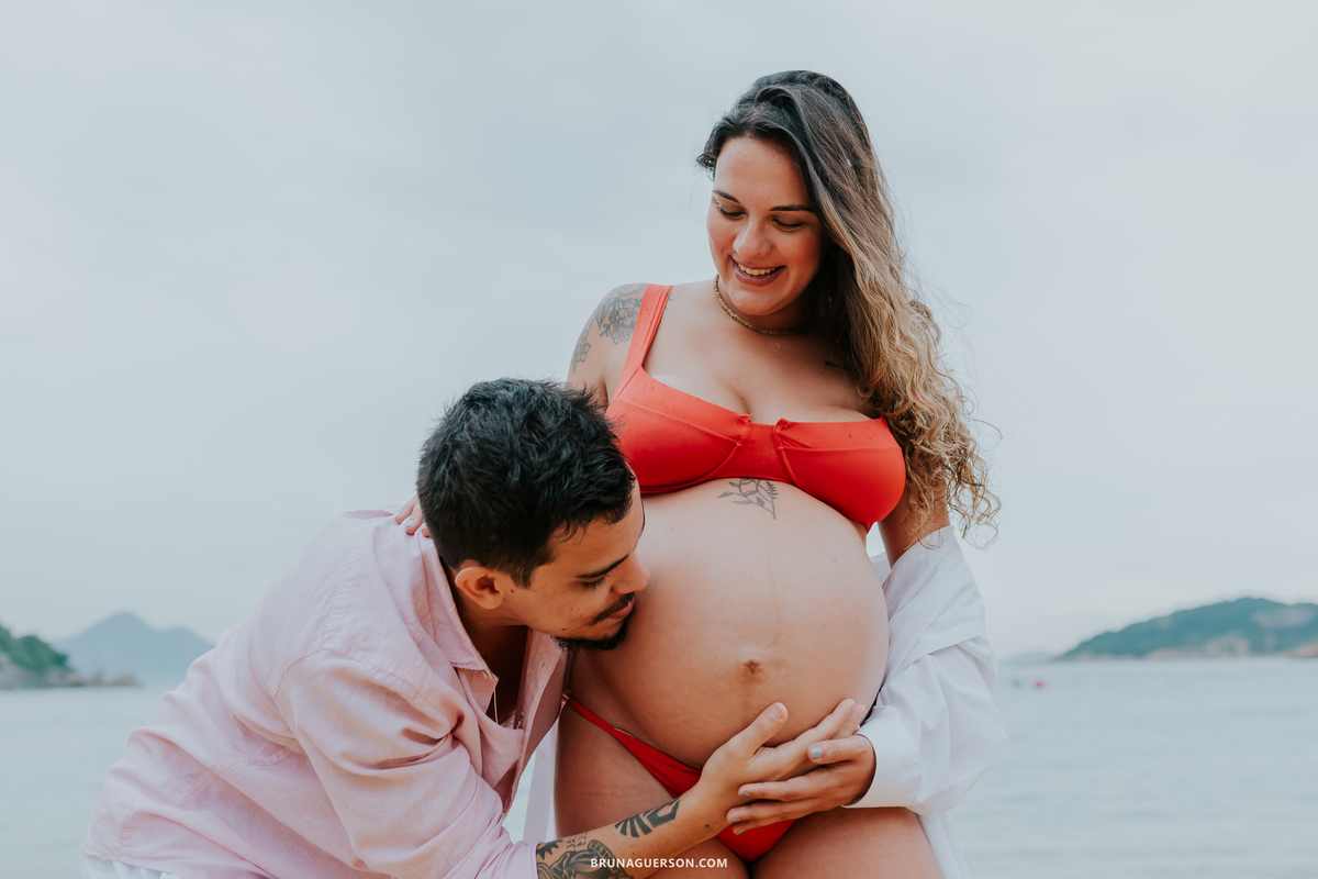 fotografia ensaio gestante externo rio de janeiro urca praia vermelha