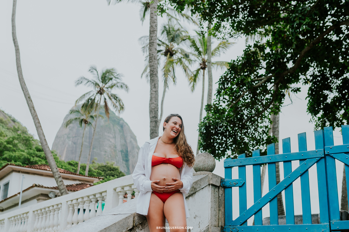 fotografia ensaio gestante externo rio de janeiro urca praia vermelha