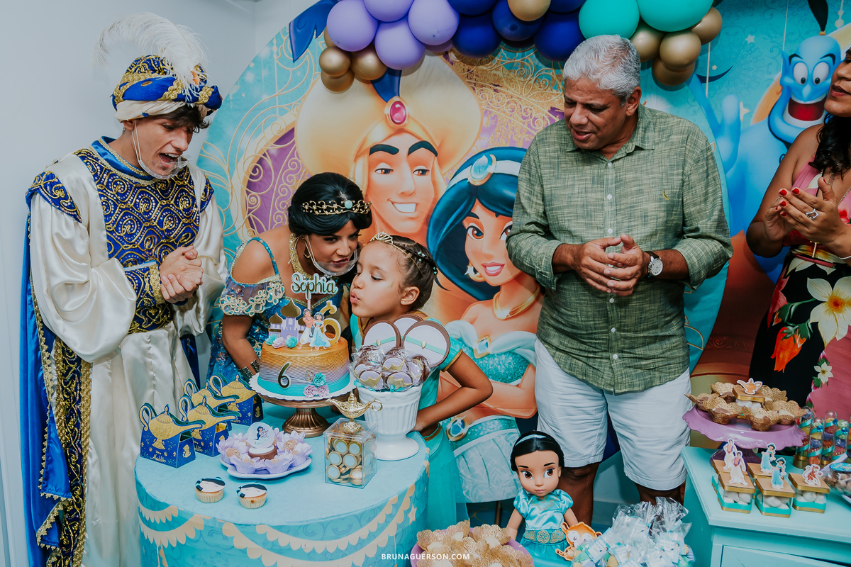 fotografia festa infantil tijuca rio de janeiro 6 anos Sophia Aladdin jasmine