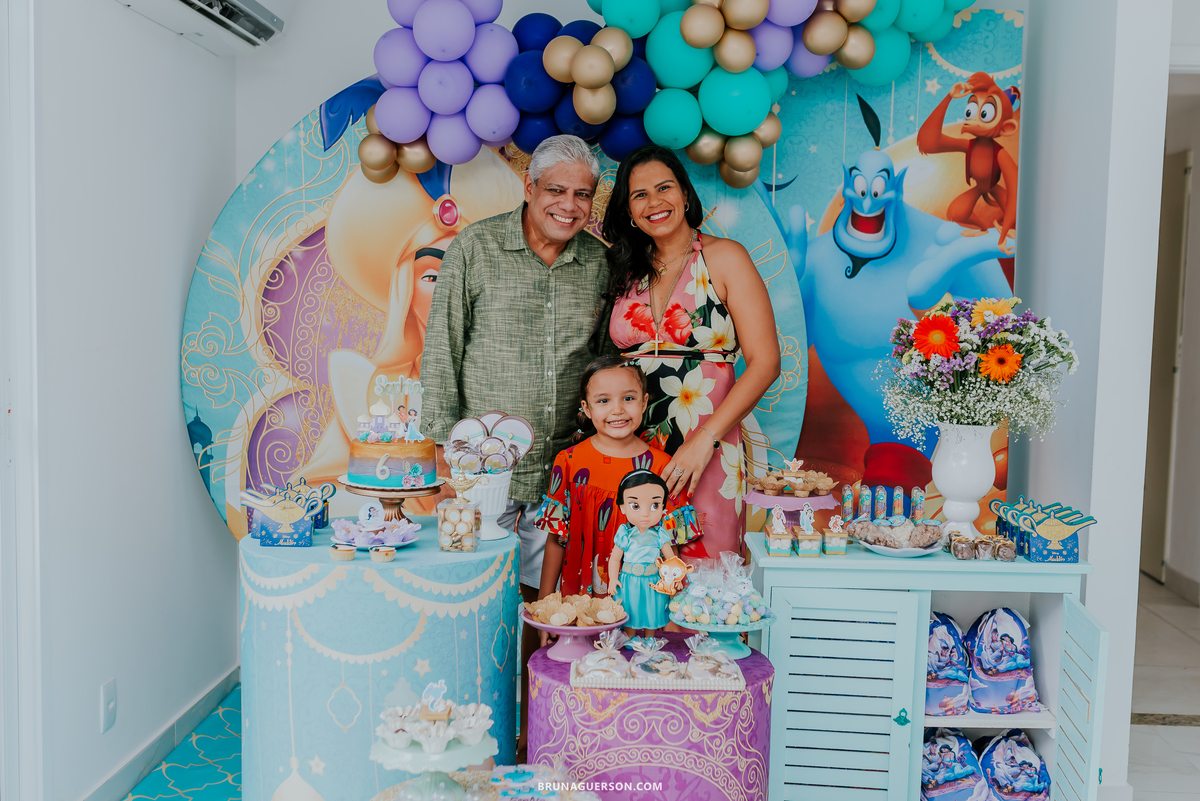 fotografia festa infantil tijuca rio de janeiro 6 anos Sophia Aladdin jasmine
