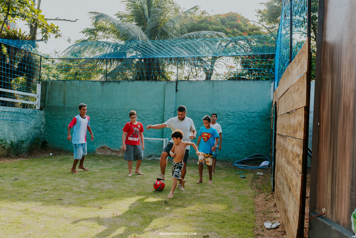 fotografia festa infantil Jacarepaguá meu pe de jacaranda tema futebol Rio de Janeiro 