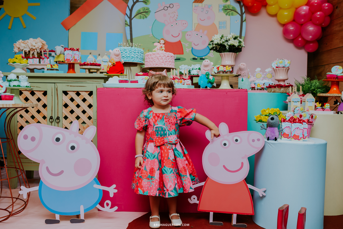 fotografia festa infantil casa de festas mundo da lua tijuca rio de janeiro peppa 2 anos Laura 