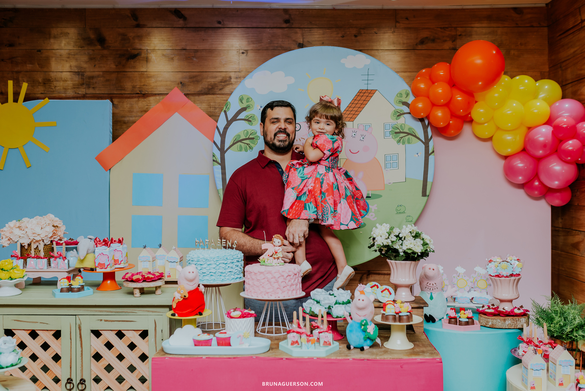 fotografia festa infantil casa de festas mundo da lua tijuca rio de janeiro peppa 2 anos Laura 