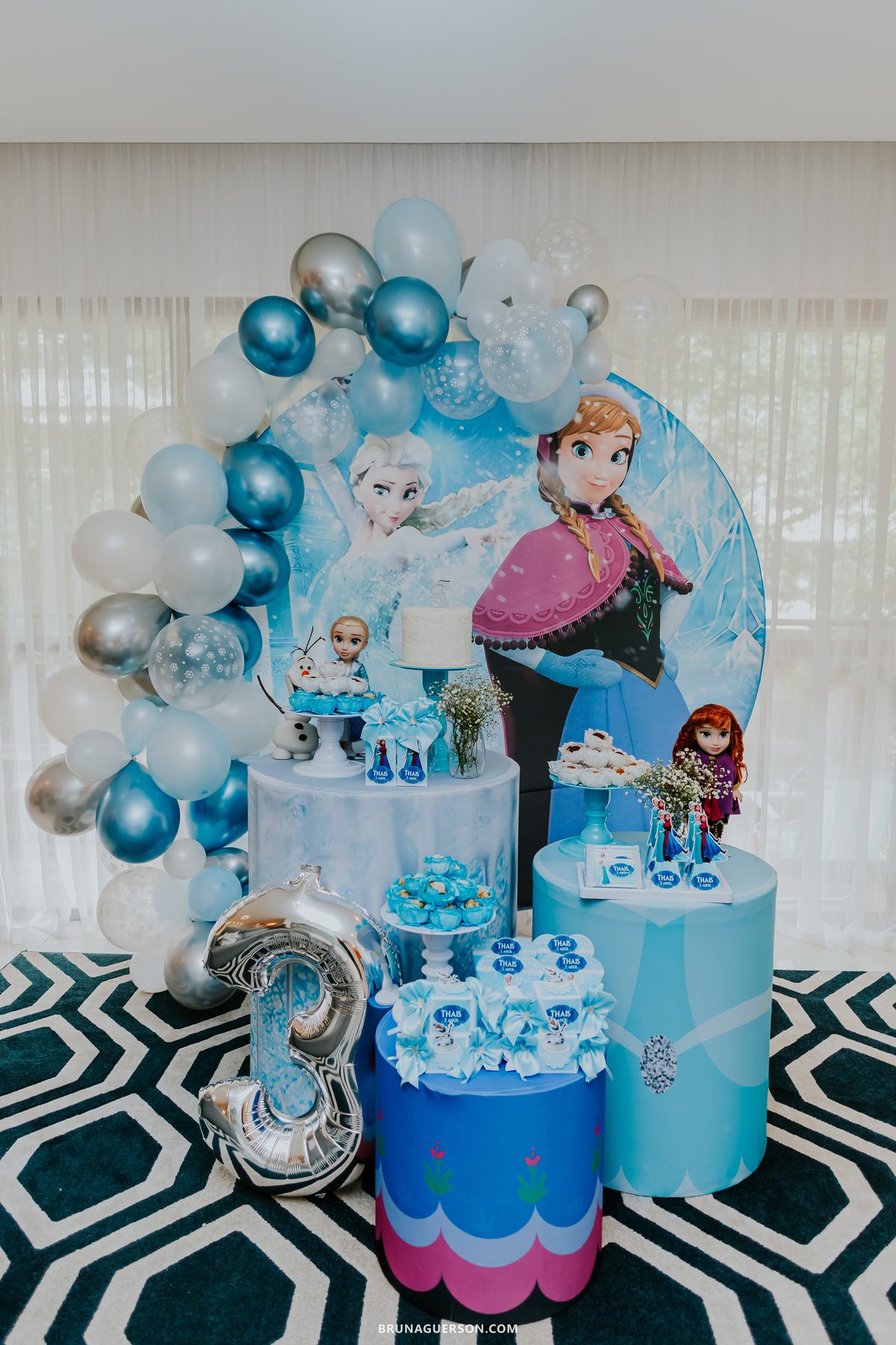 fotografia festa infantil tijuca Rio de Janeiro frozen thais 3 anos em casa