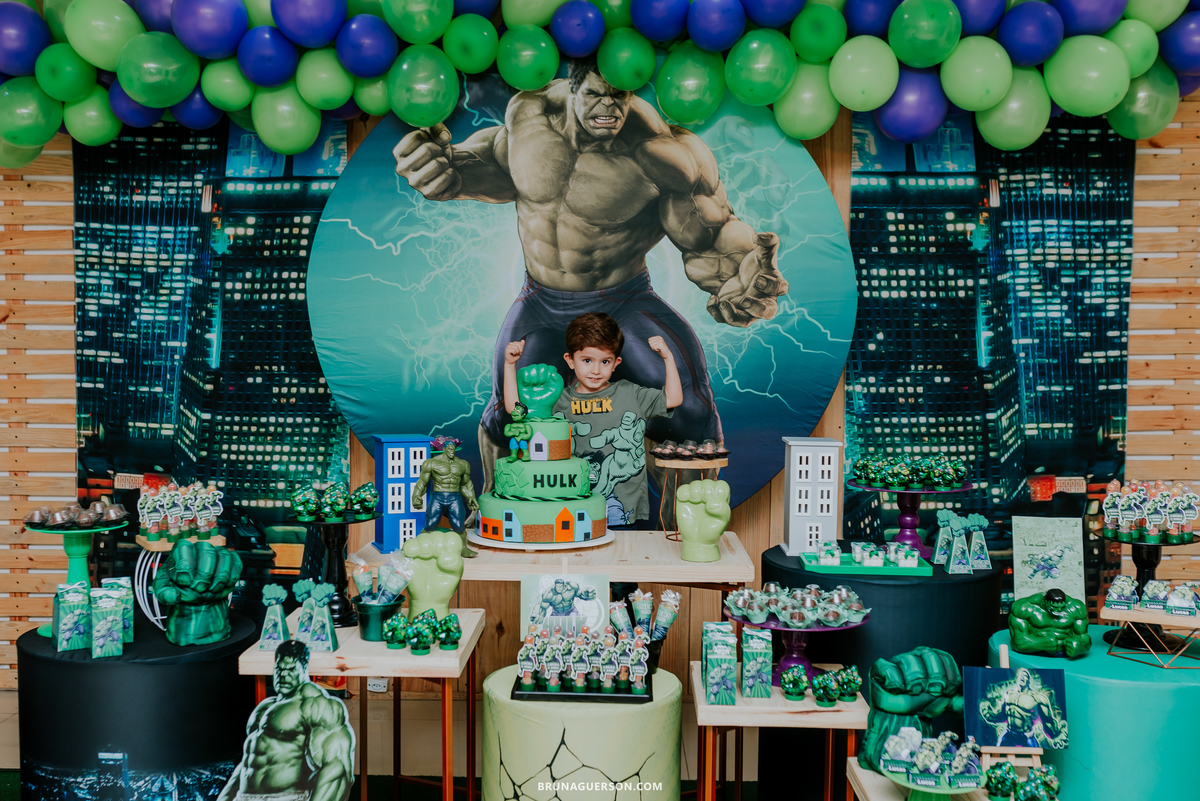 fotografia festa infantil casa de festas uni uni te Rio de Janeiro barra da tijuca lucas 5 anos hulk