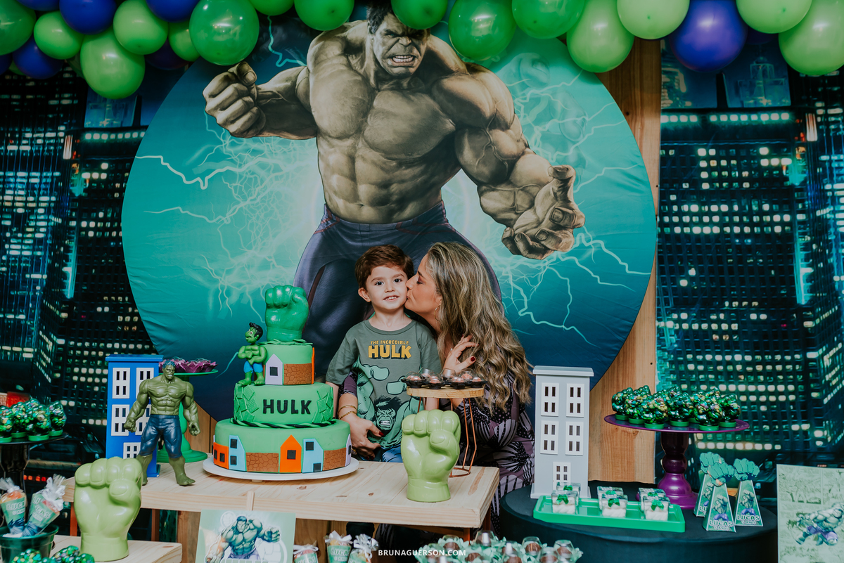 fotografia festa infantil casa de festas uni uni te Rio de Janeiro barra da tijuca lucas 5 anos hulk