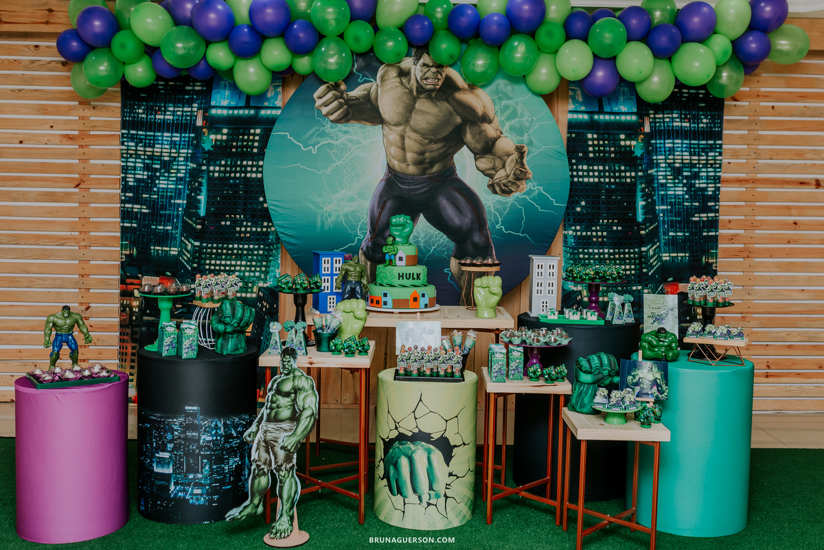 fotografia festa infantil casa de festas uni uni te Rio de Janeiro barra da tijuca lucas 5 anos hulk