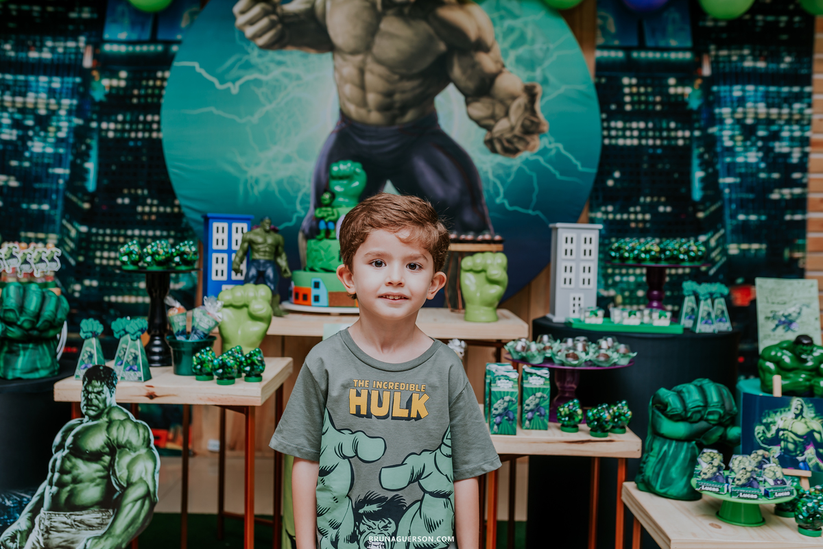 fotografia festa infantil casa de festas uni uni te Rio de Janeiro barra da tijuca lucas 5 anos hulk