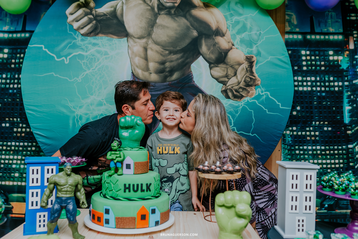 fotografia festa infantil casa de festas uni uni te Rio de Janeiro barra da tijuca lucas 5 anos hulk