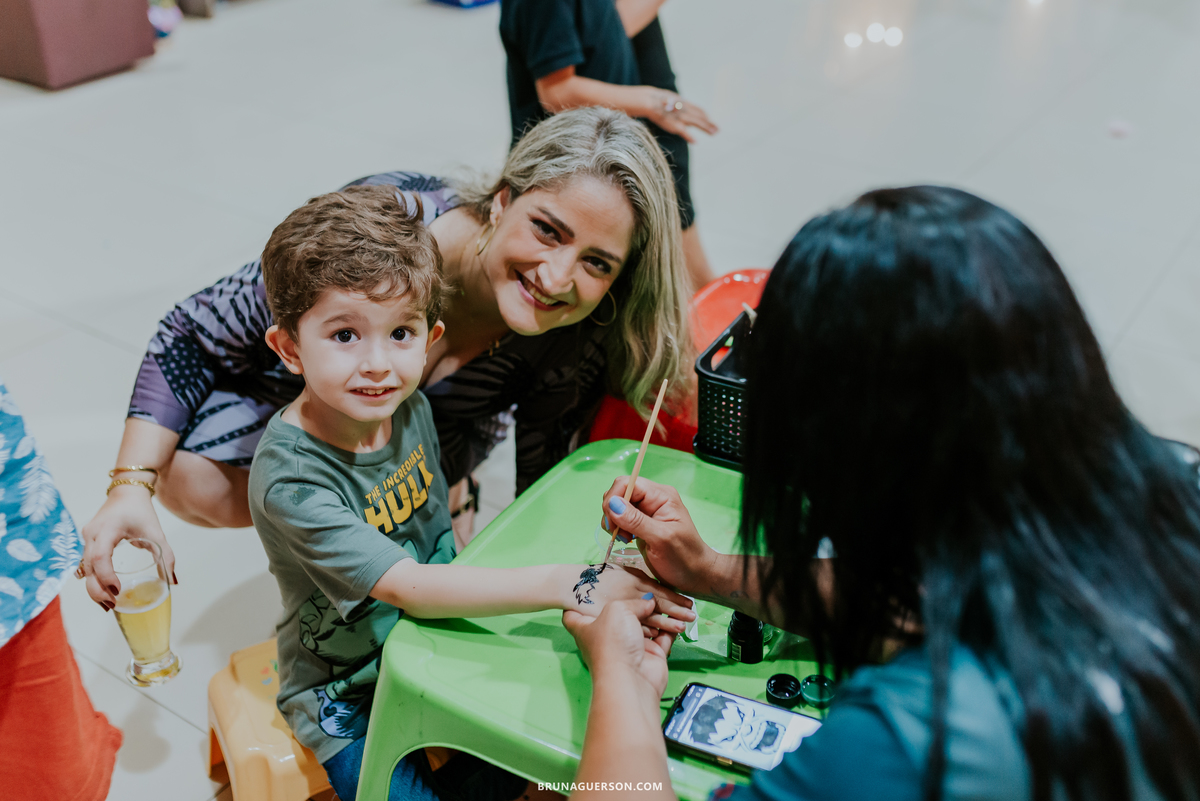 fotografia festa infantil casa de festas uni uni te Rio de Janeiro barra da tijuca lucas 5 anos hulk