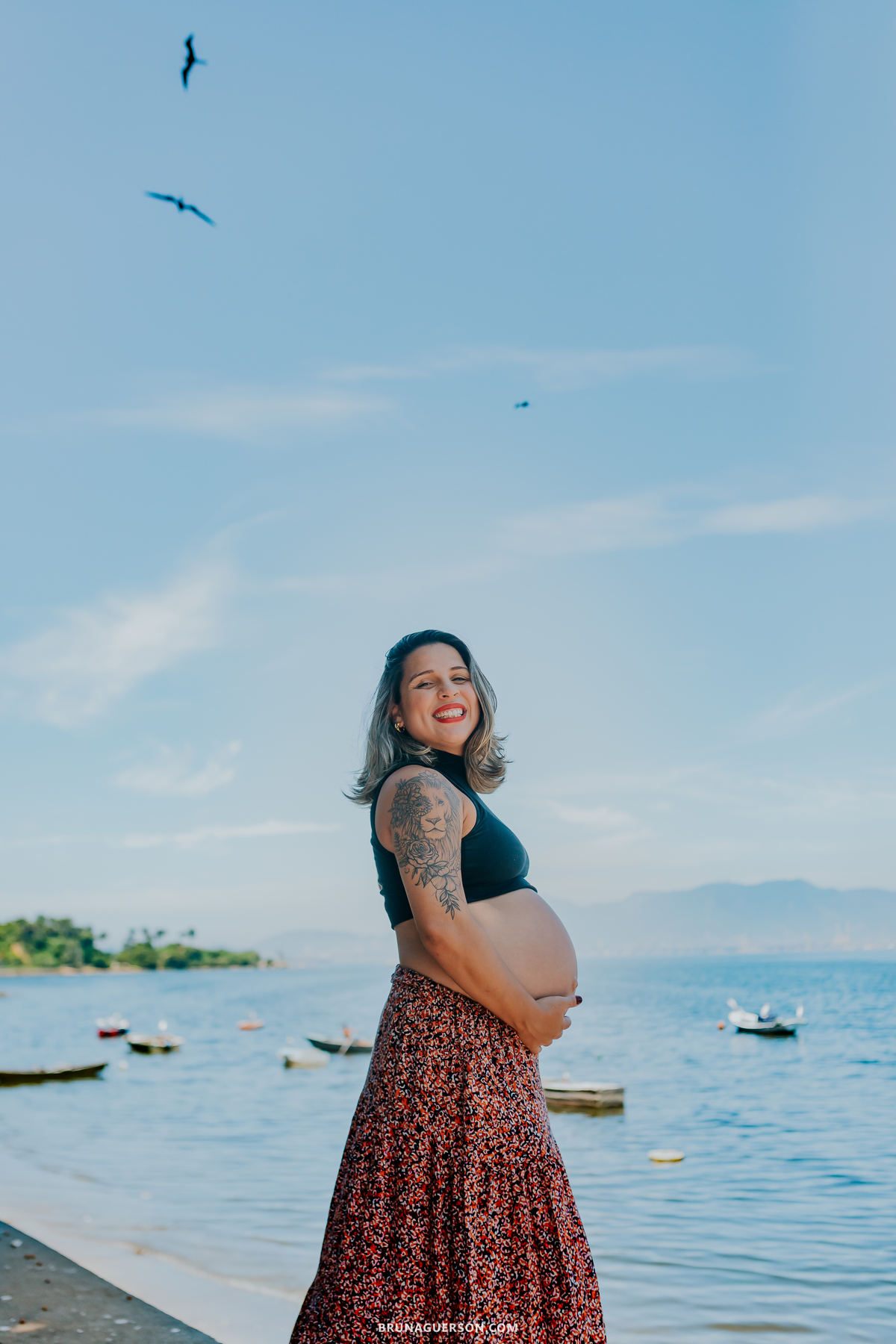 fotografia familia ensaio gestante externo Rio de Janeiro ilha do governador praia da bica Paulo Tadashi 