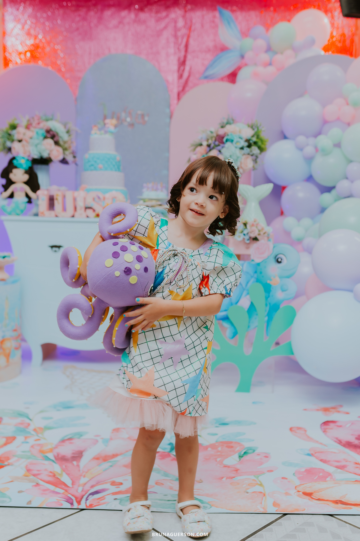 fotografia festa infantil 3 anos Luisa tema serie fundo do mar tijuca Rio de Janeiro fotografa familia