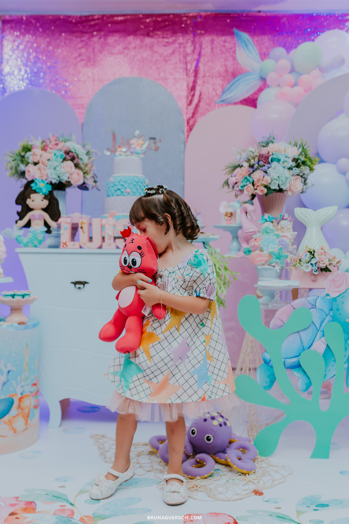 fotografia festa infantil 3 anos Luisa tema serie fundo do mar tijuca Rio de Janeiro fotografa familia