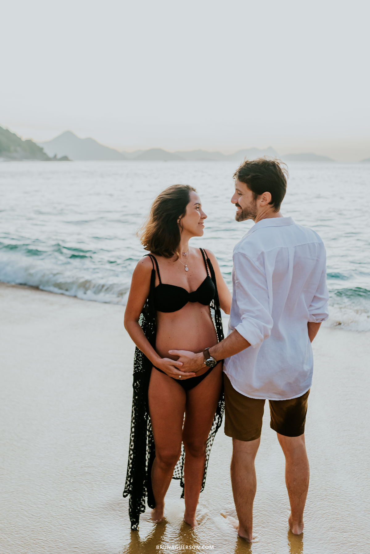 fotografia ensaio gestante praia vermelha urca Rio de Janeiro amanhecer 